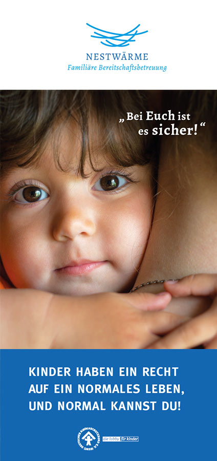 Flyer Familiäre Bereitschaftspflege - Nestwärme